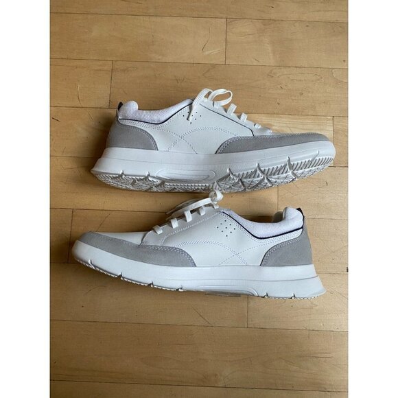 ROCKPORT Truflex "Clayden" Lace Up Sneaker Men Sz 11.5 White - Picture 3 of 9